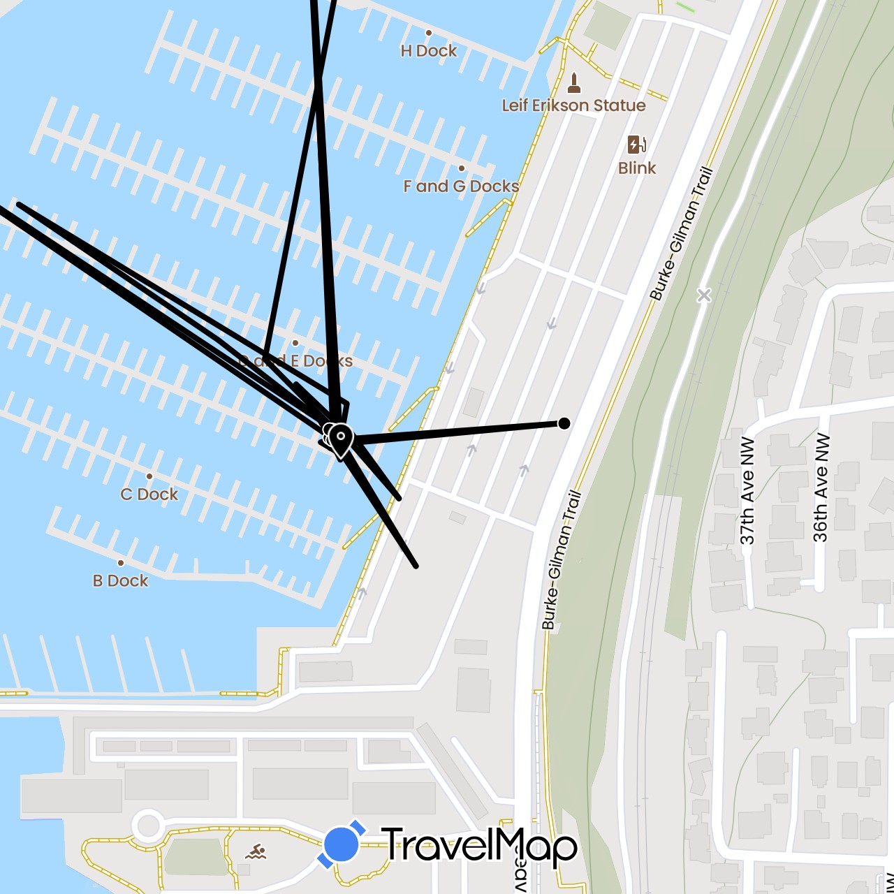 TravelMap itinerary: sailboat
