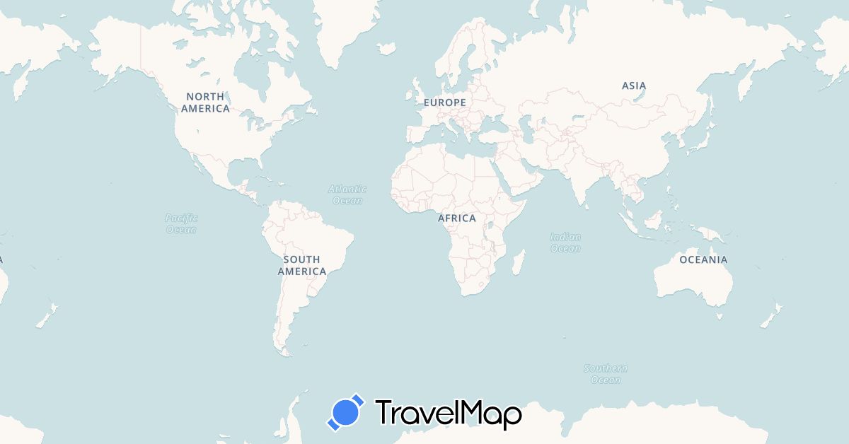 TravelMap itinerary: sailboat